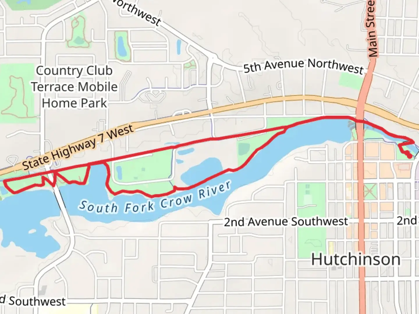 An image depicting the trail AFS Park and Luce Line State Recreational Trail and its surrounding area.