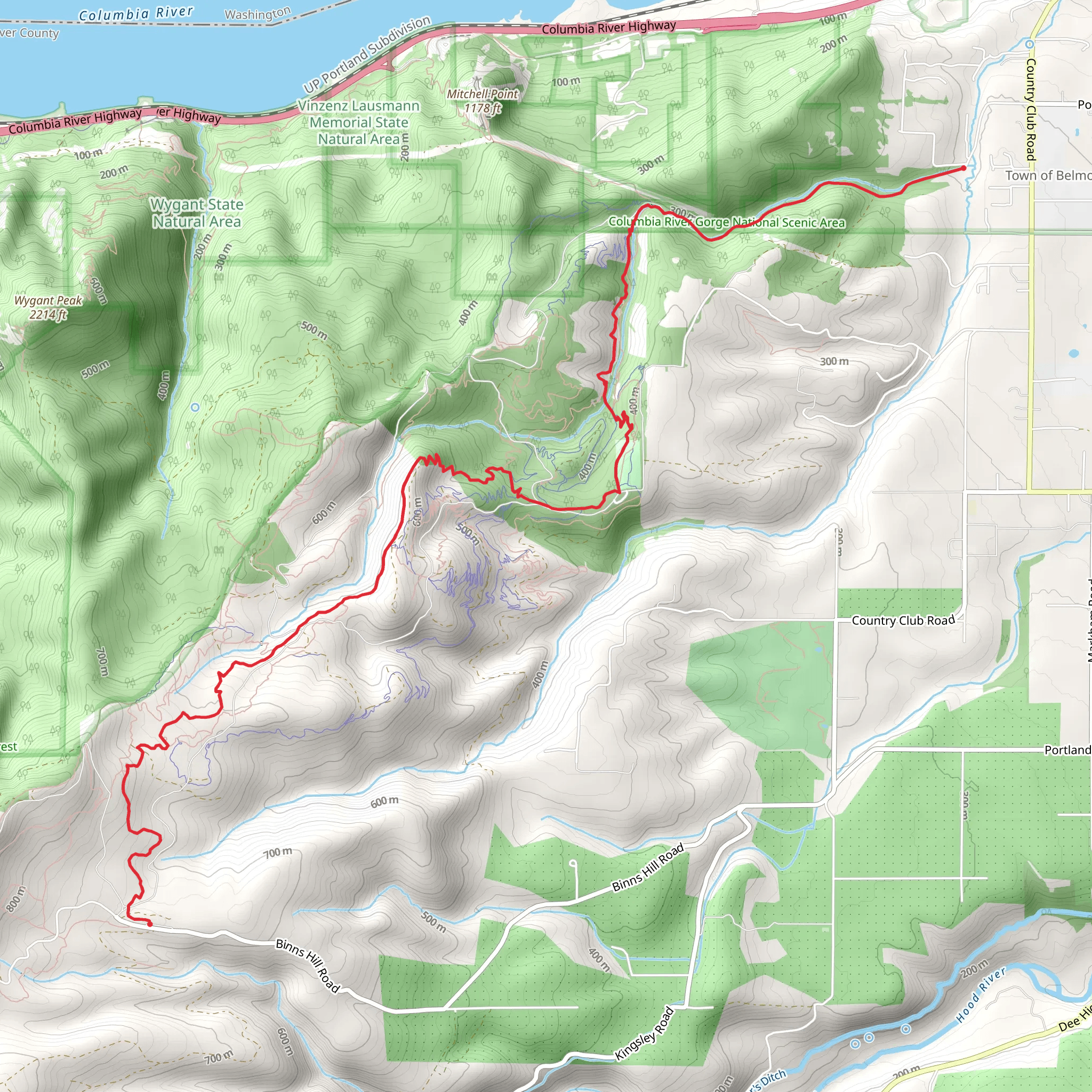 Hybrid 140 and Seven Streams 100 Loop Trail mobile static map
