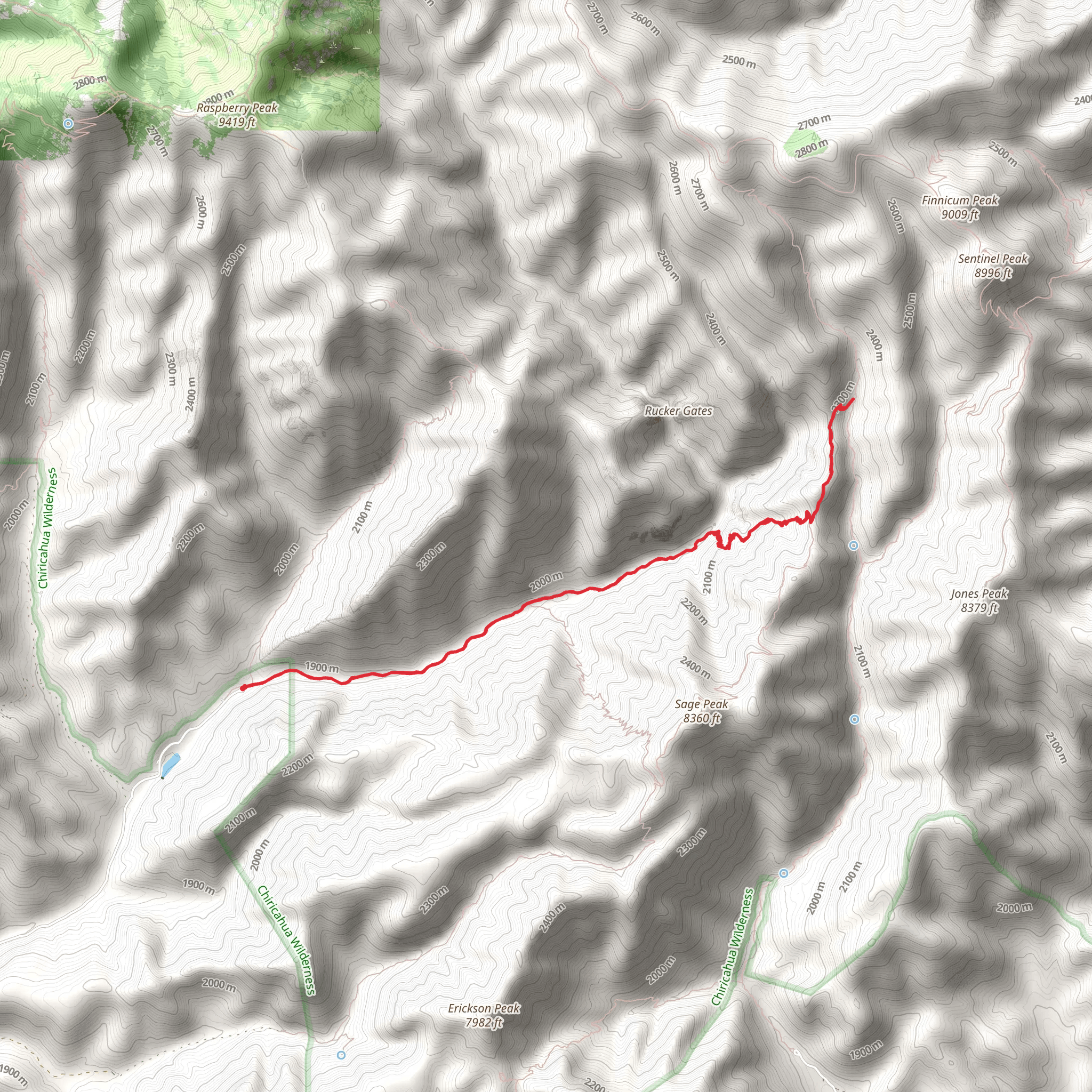 Rucker Trail mobile static map