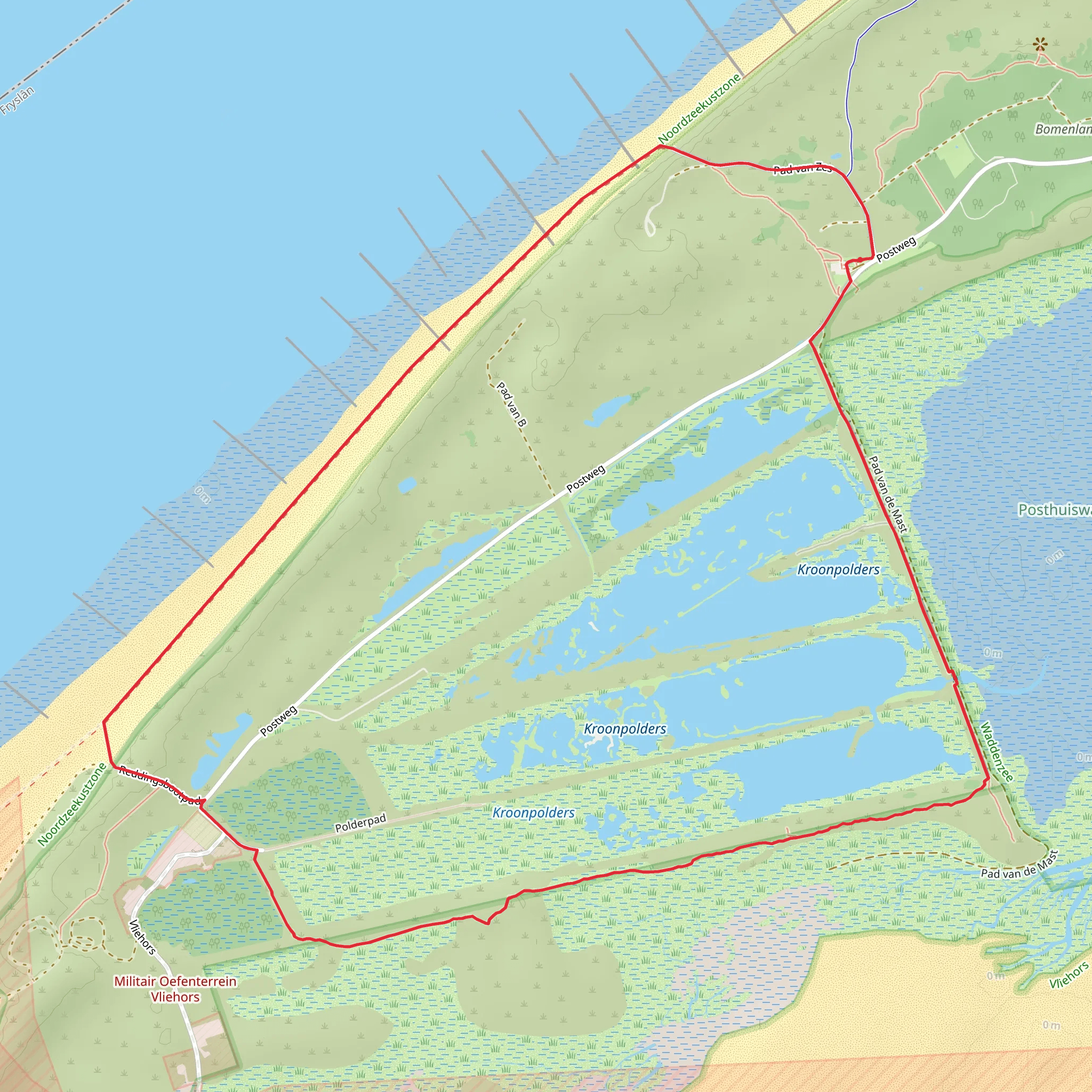 Kroonpolders Loop mobile static map
