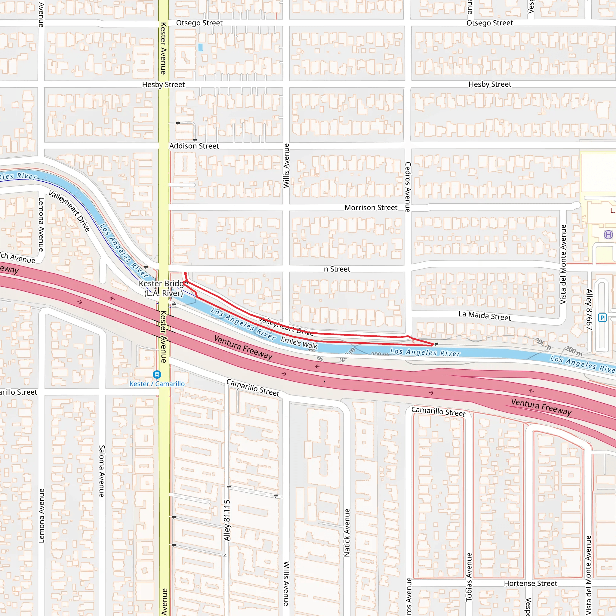 Ernie's Walk mobile static map