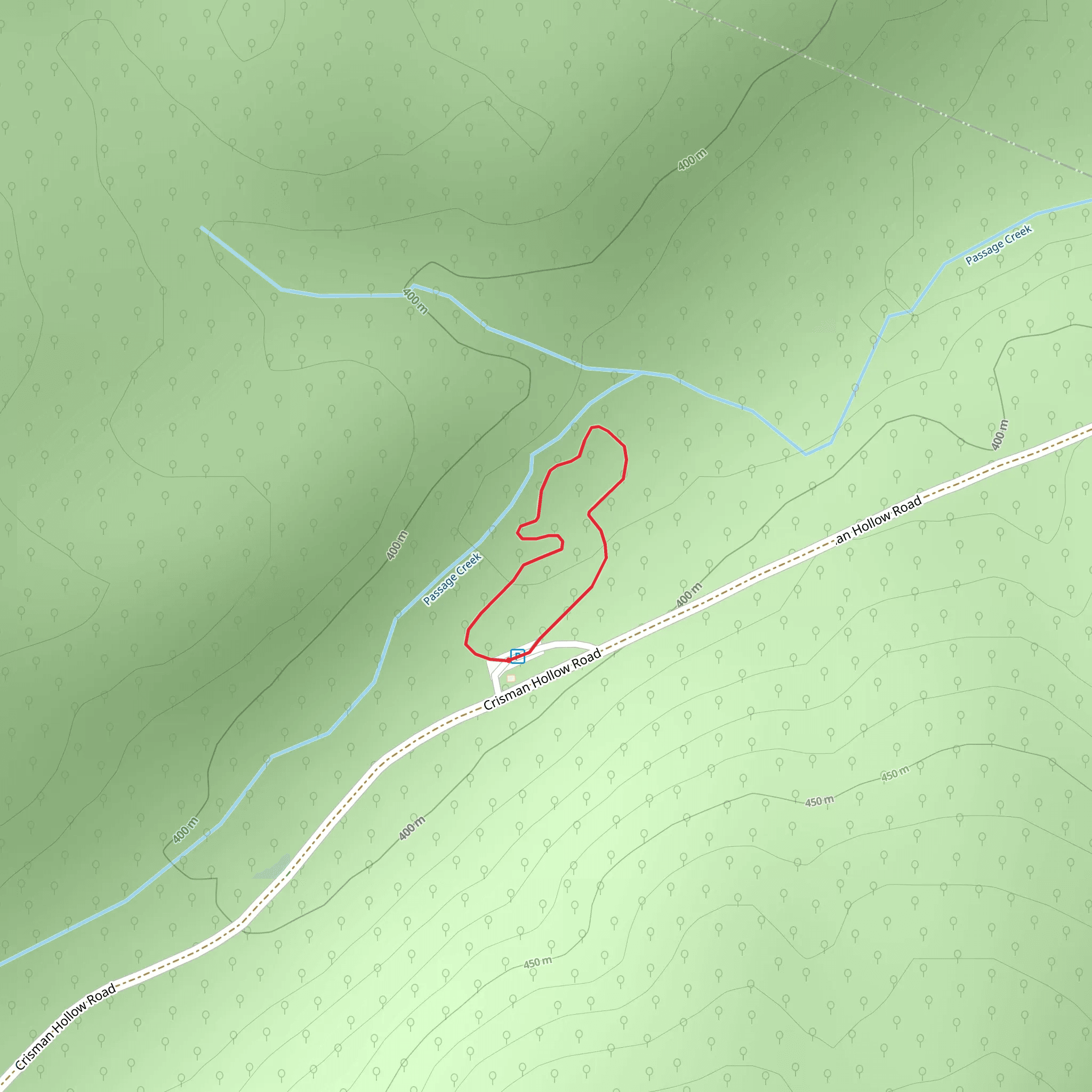 Mt Lion Walking Path Loop mobile static map