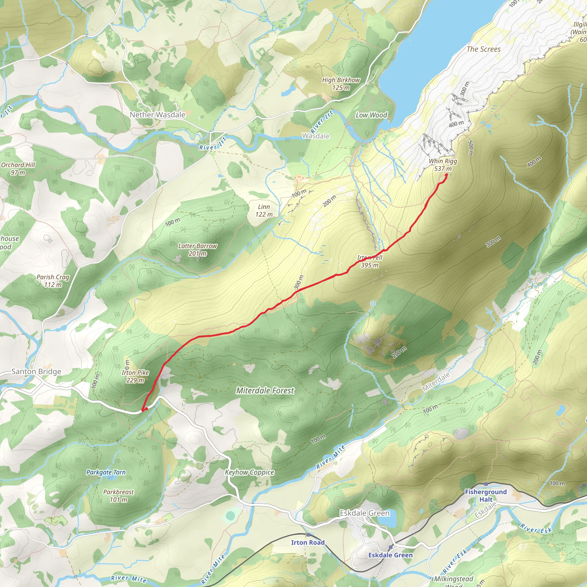 Whin Rigg mobile static map