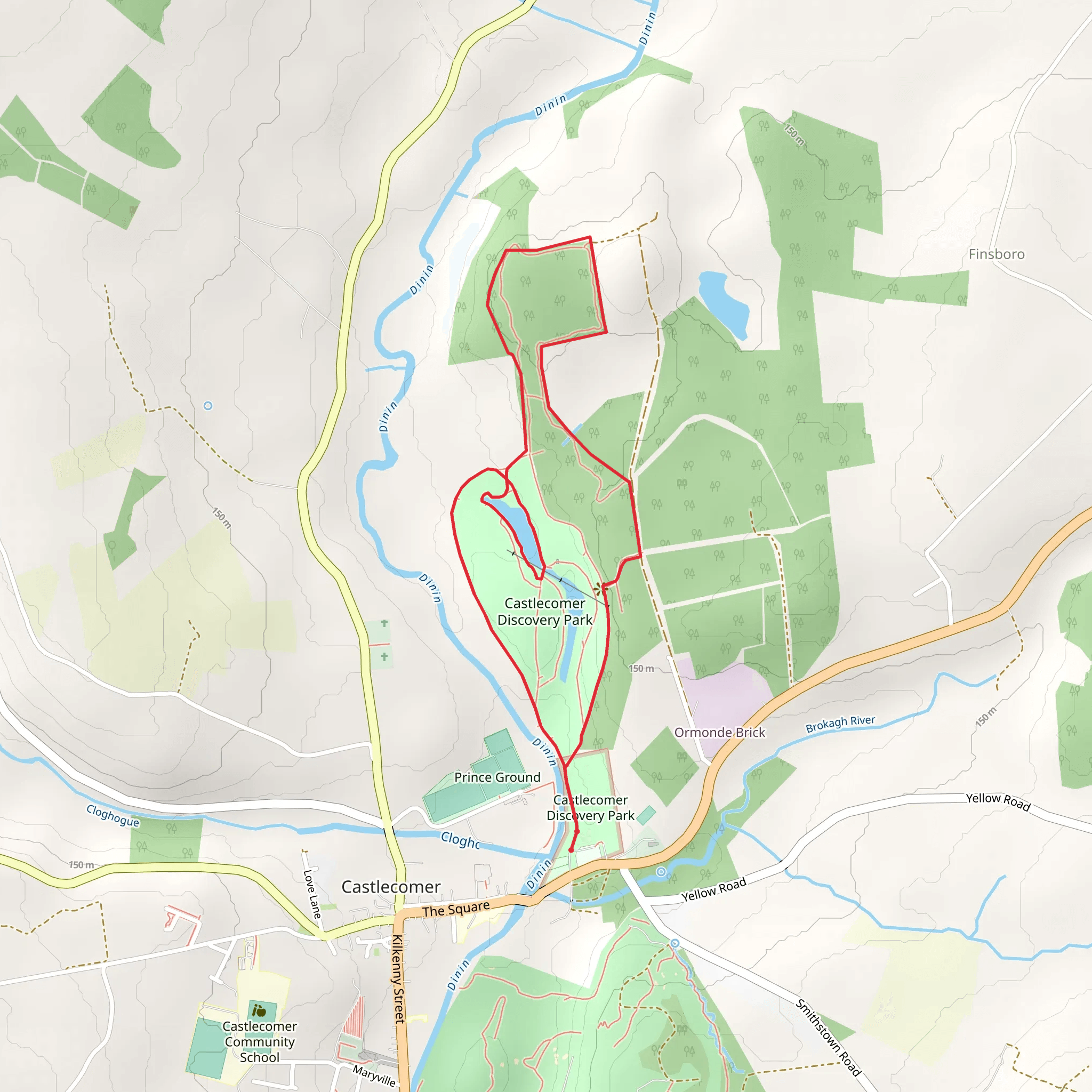 Castlecomer - Ardra Loop mobile static map