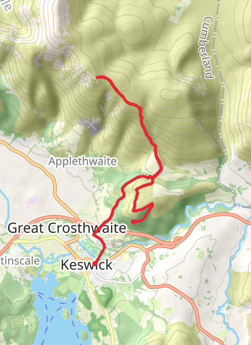 Allerdale Walking mobile static map