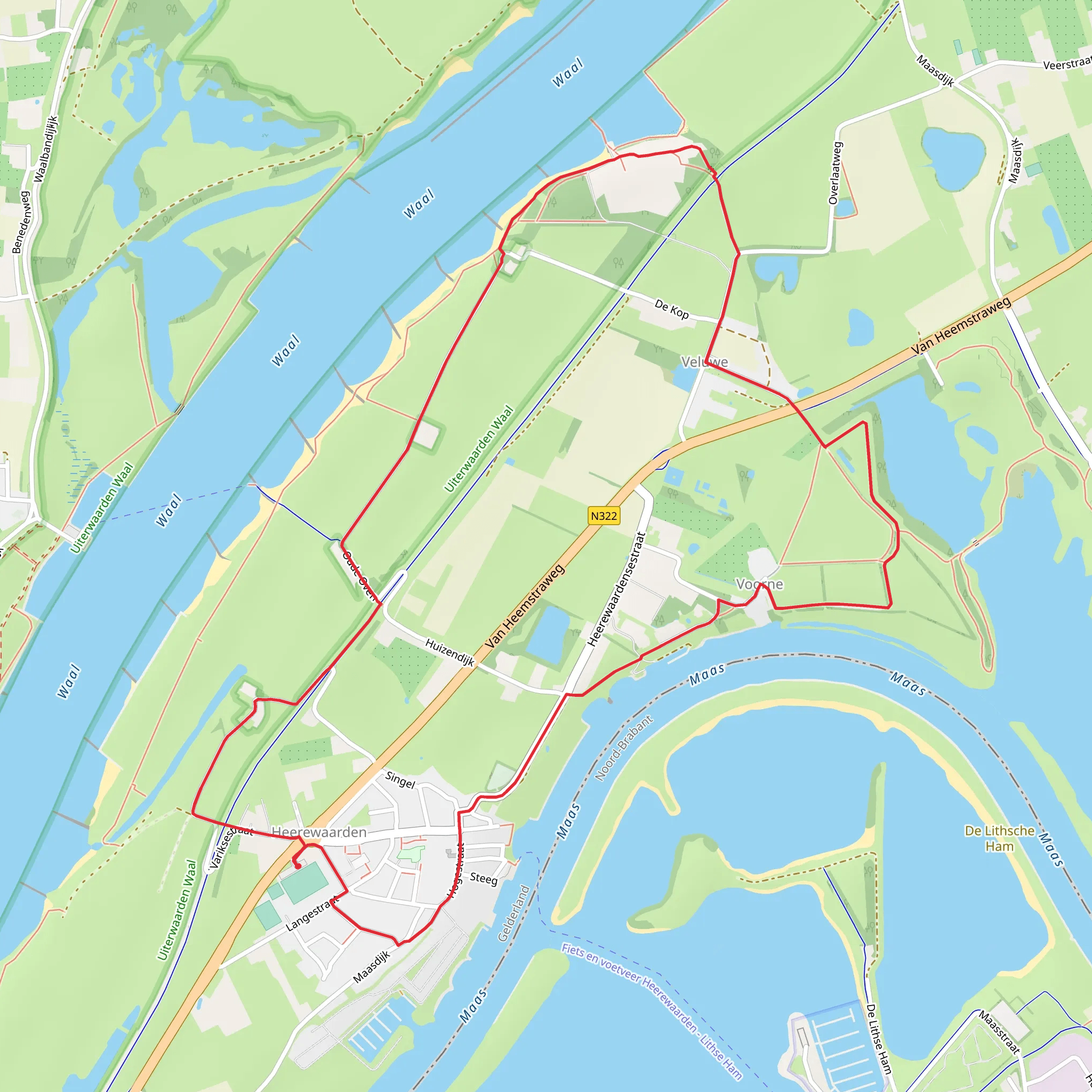 Heerewaarden Loop mobile static map