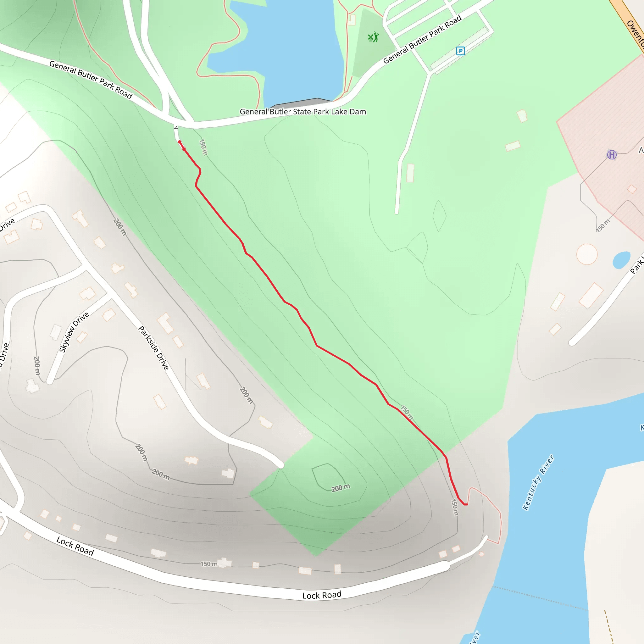 Kentucky River Walk mobile static map