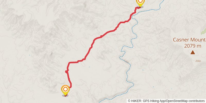 Sycamore Basin Trail stage 2 Map
