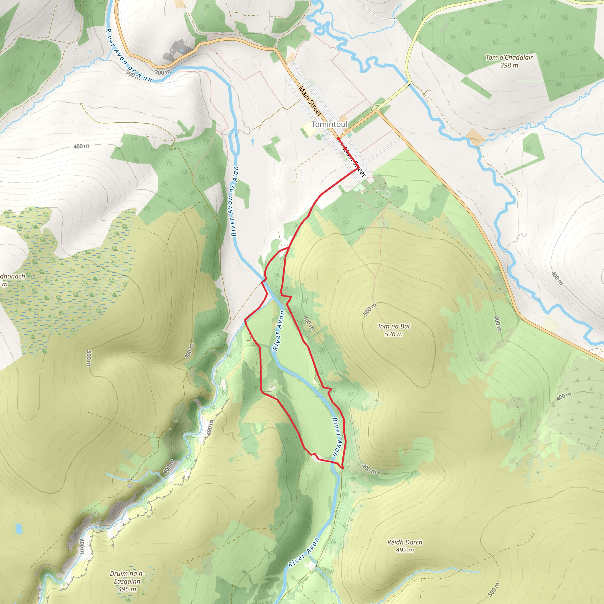 Tomintoul Trail - Tomintoul Country Walk mobile static map