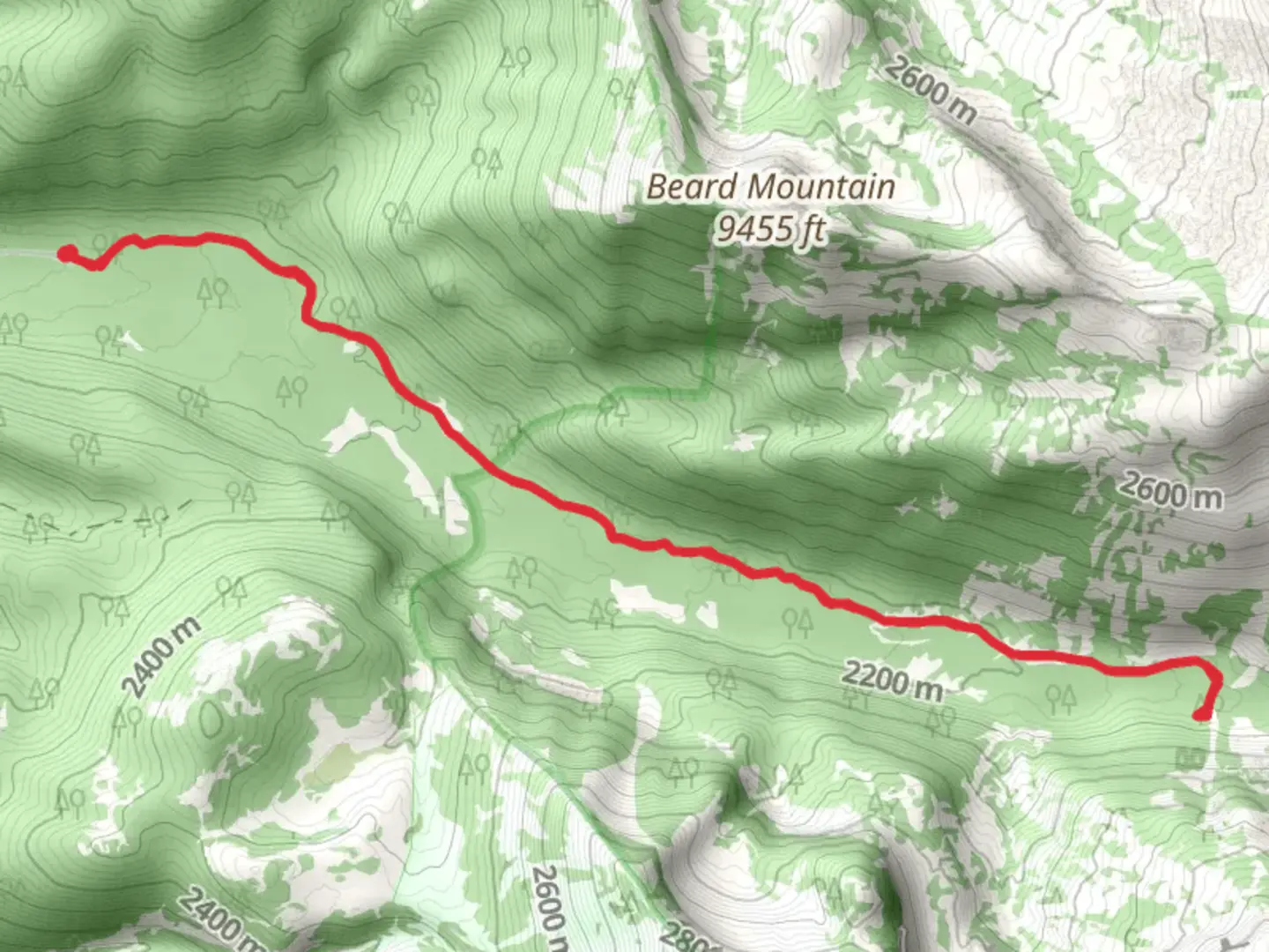 An image depicting the trail South Leigh Creek Trail and its surrounding area.