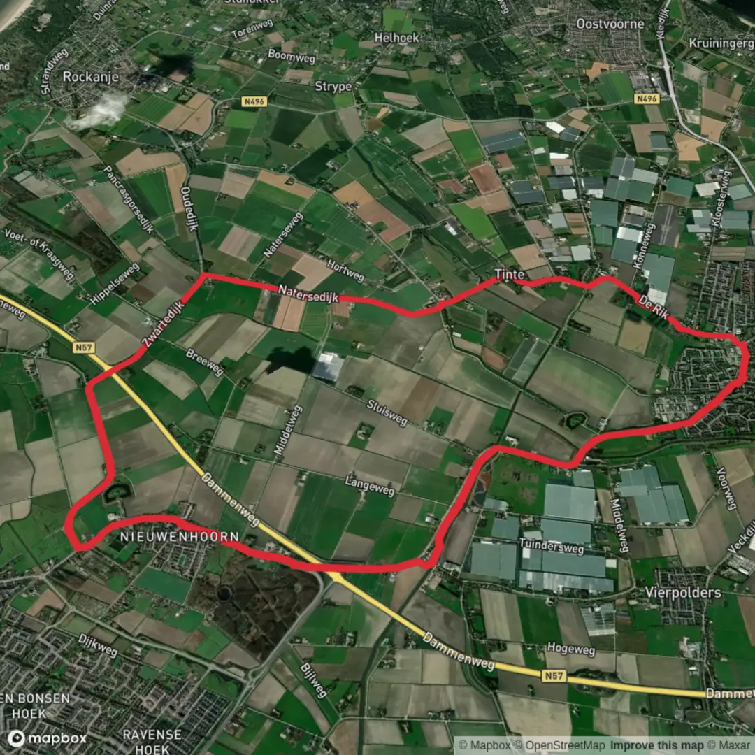 An image depicting the trail Fort Noorddijk via Voornepad and its surrounding area.