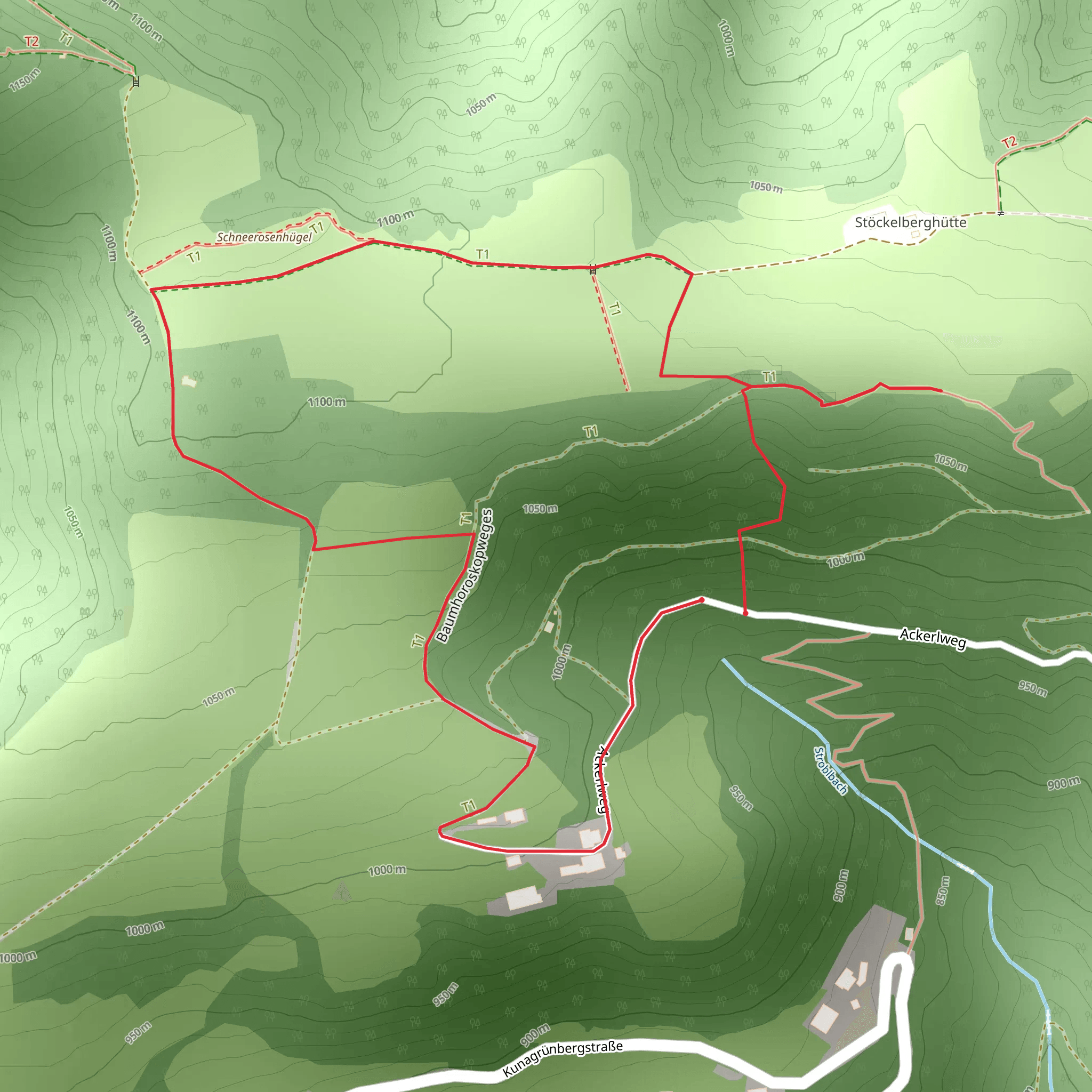 Tree Horoscope Path - Gröbming mobile static map