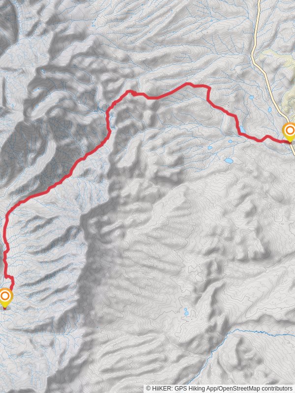 Medano Pass Primitive Road to Creager Reservoir mobile static map