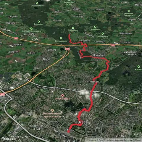 Park Valkenberg and Unvenhoutse Bos via Rondwandeling