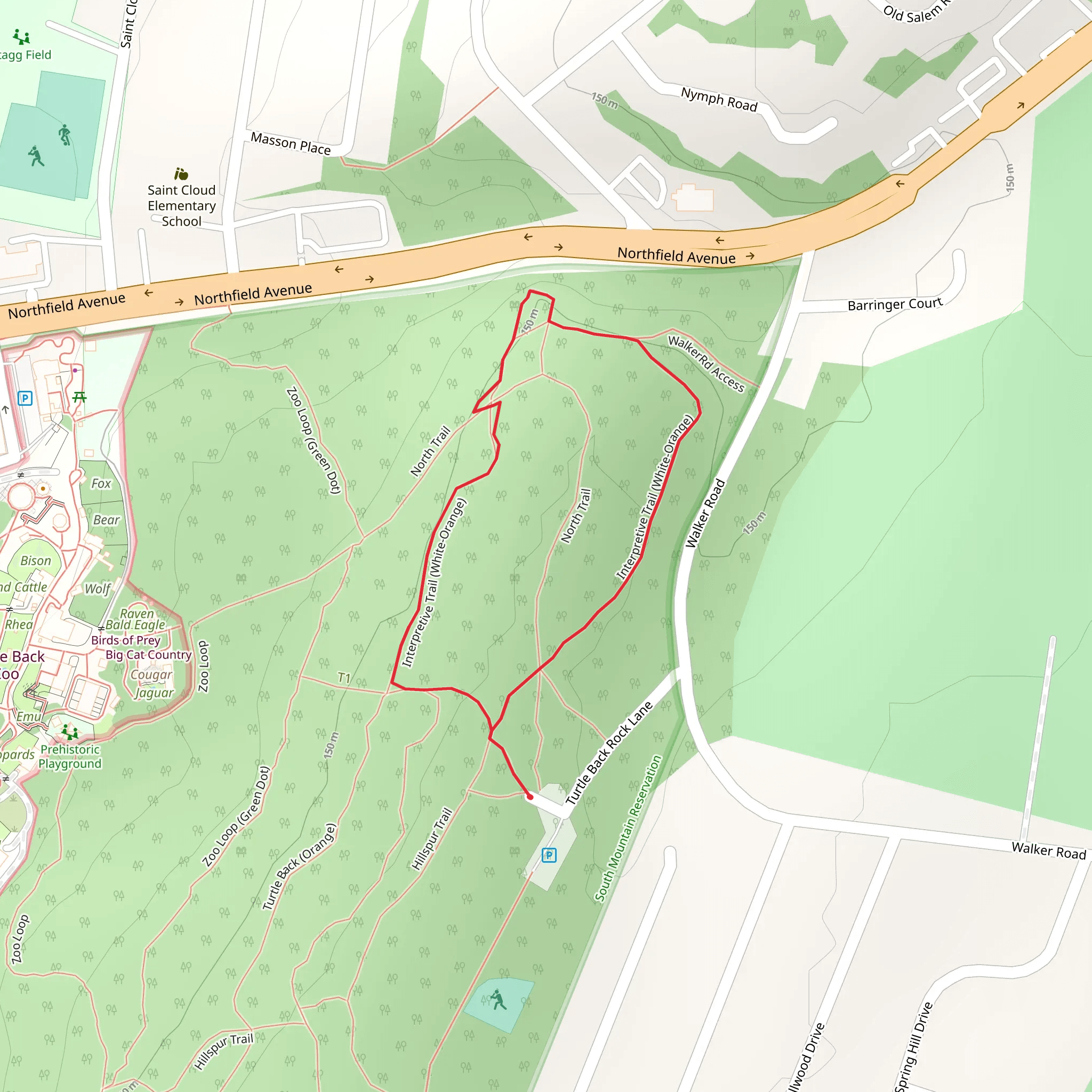 Interpretive Loop Trail mobile static map