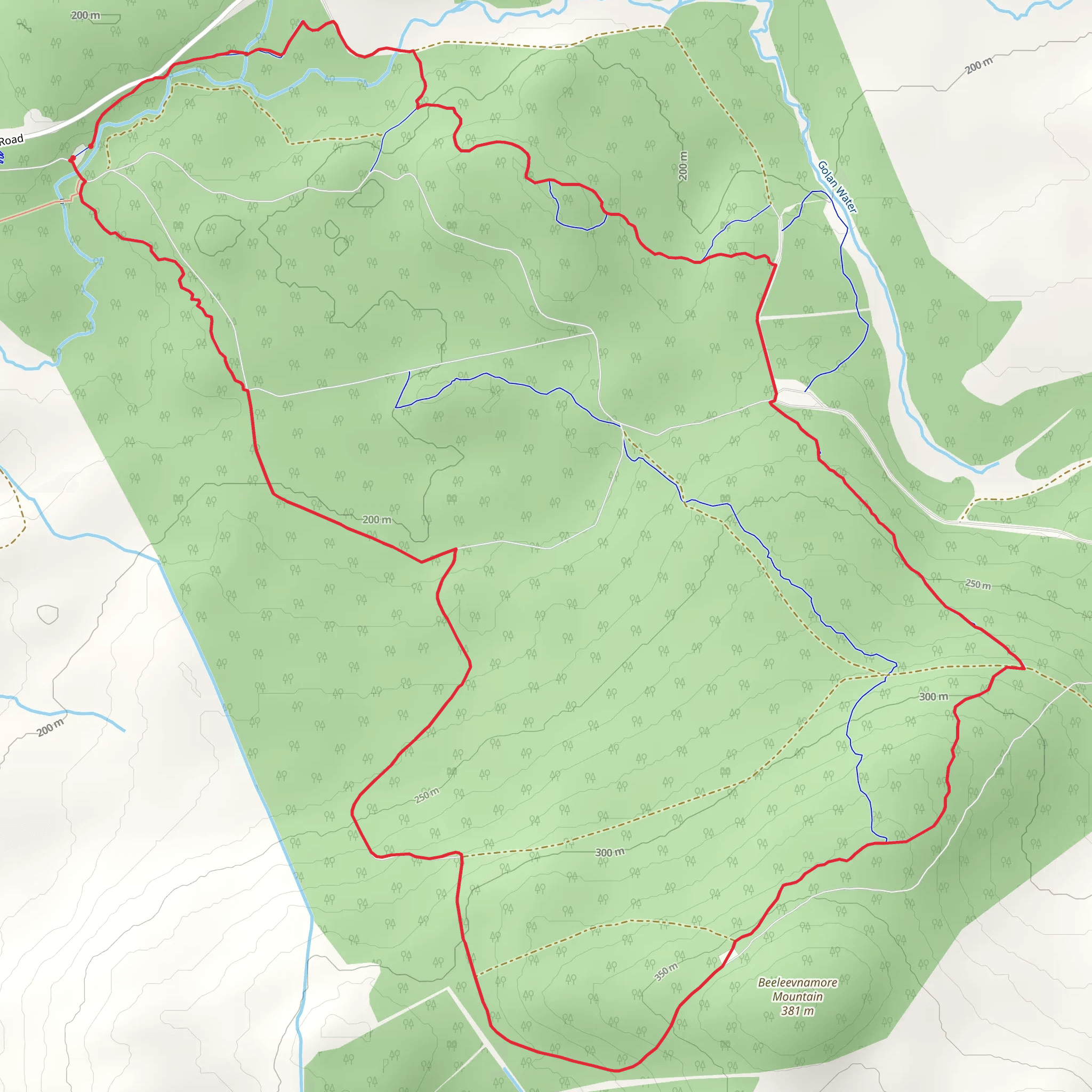 Davagh Forest Walk mobile static map