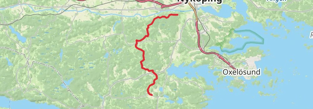 Sörmlandsleden Trail stage 22 Map