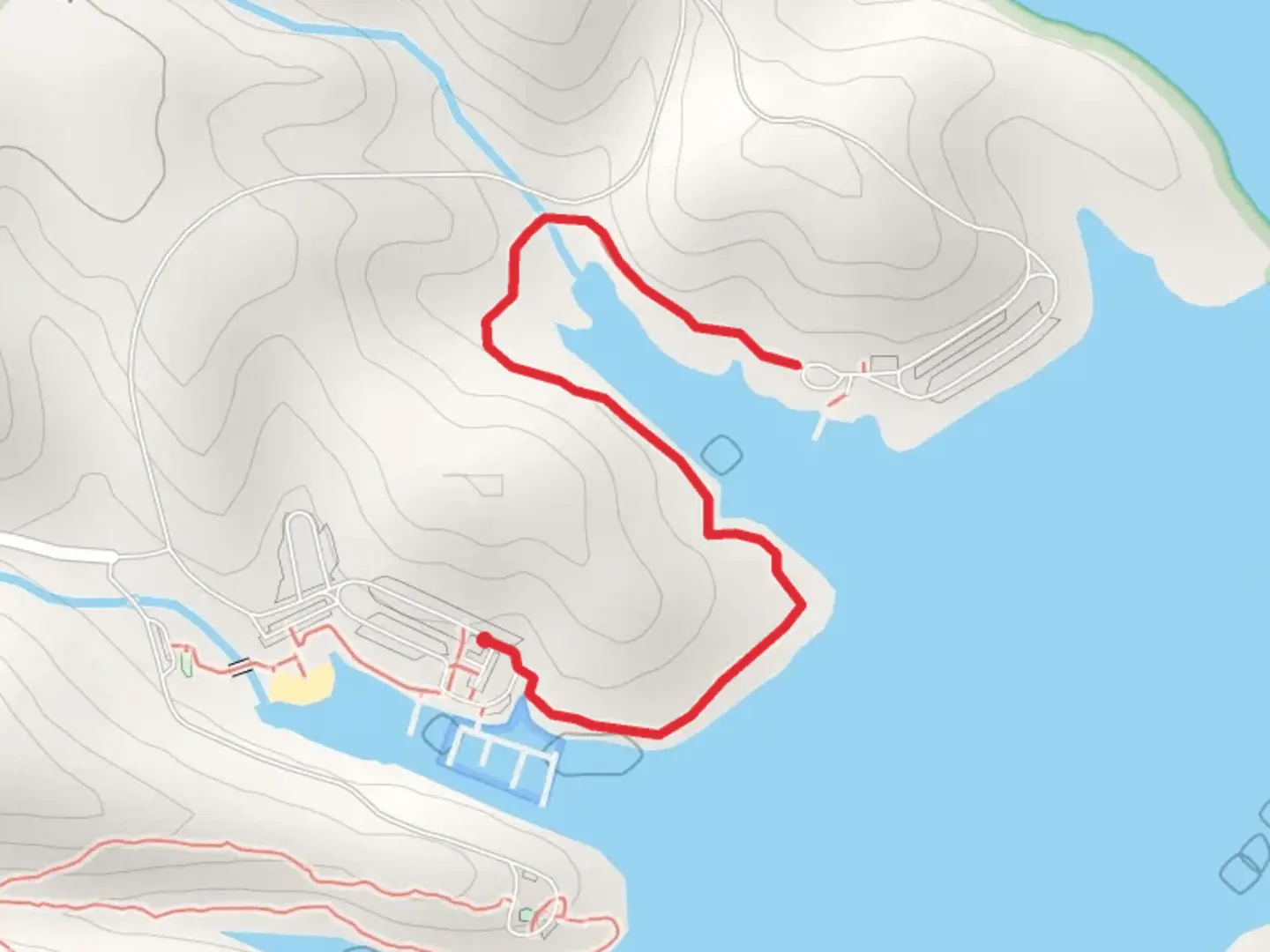 An image depicting the trail Shady Ridge Trail and its surrounding area.