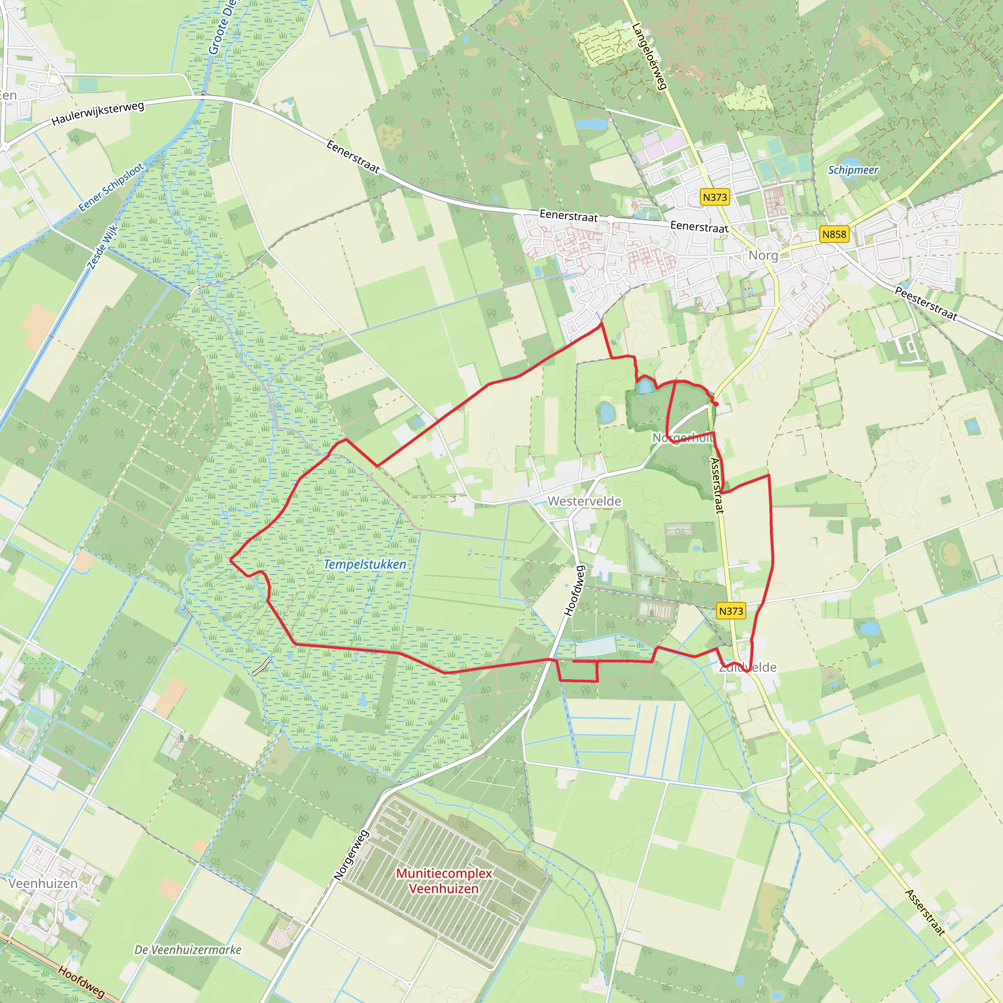 Drenthepad and Zandvoort Loop mobile static map