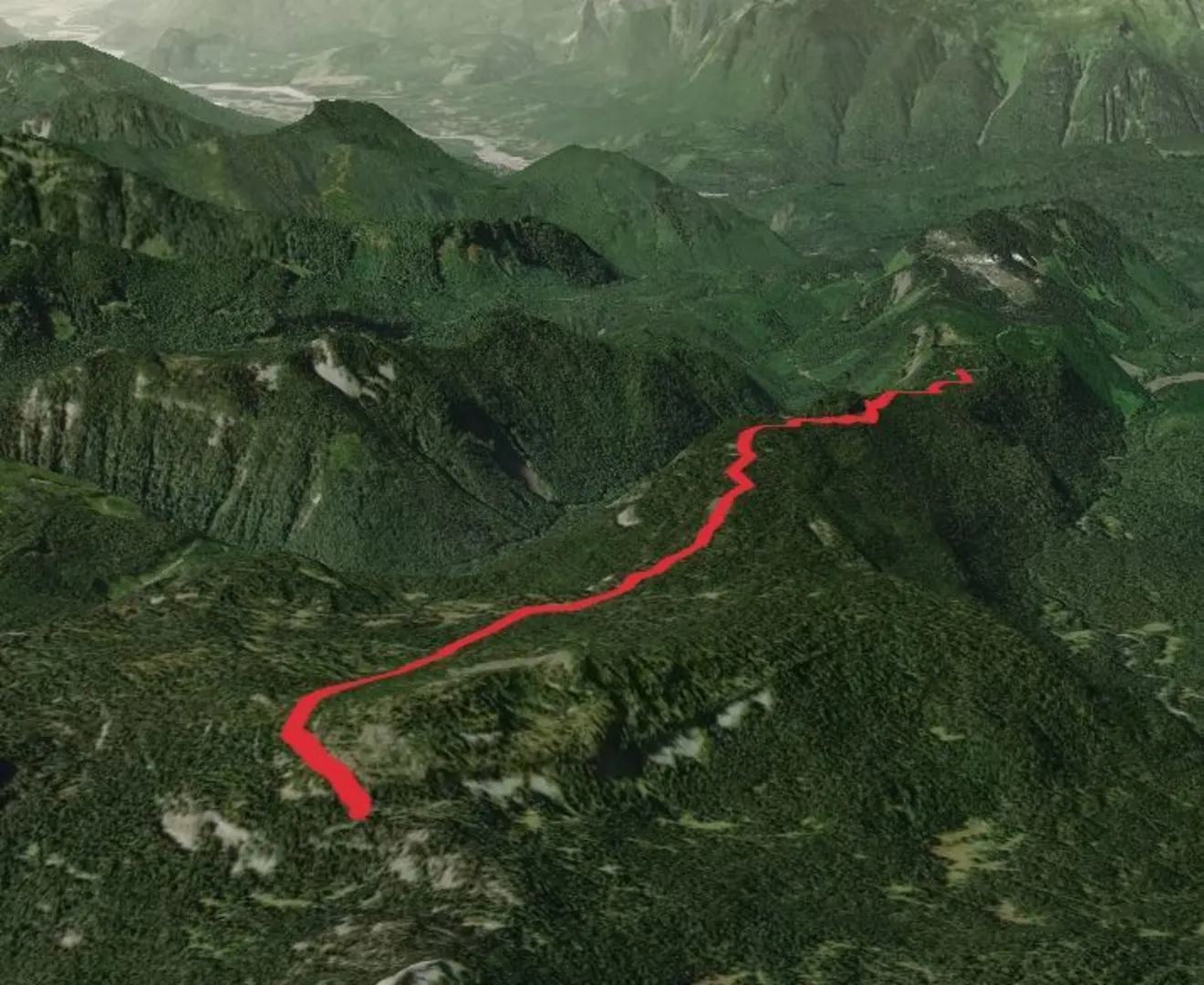 An image depicting the trail Cortright Creek Trail and its surrounding area.