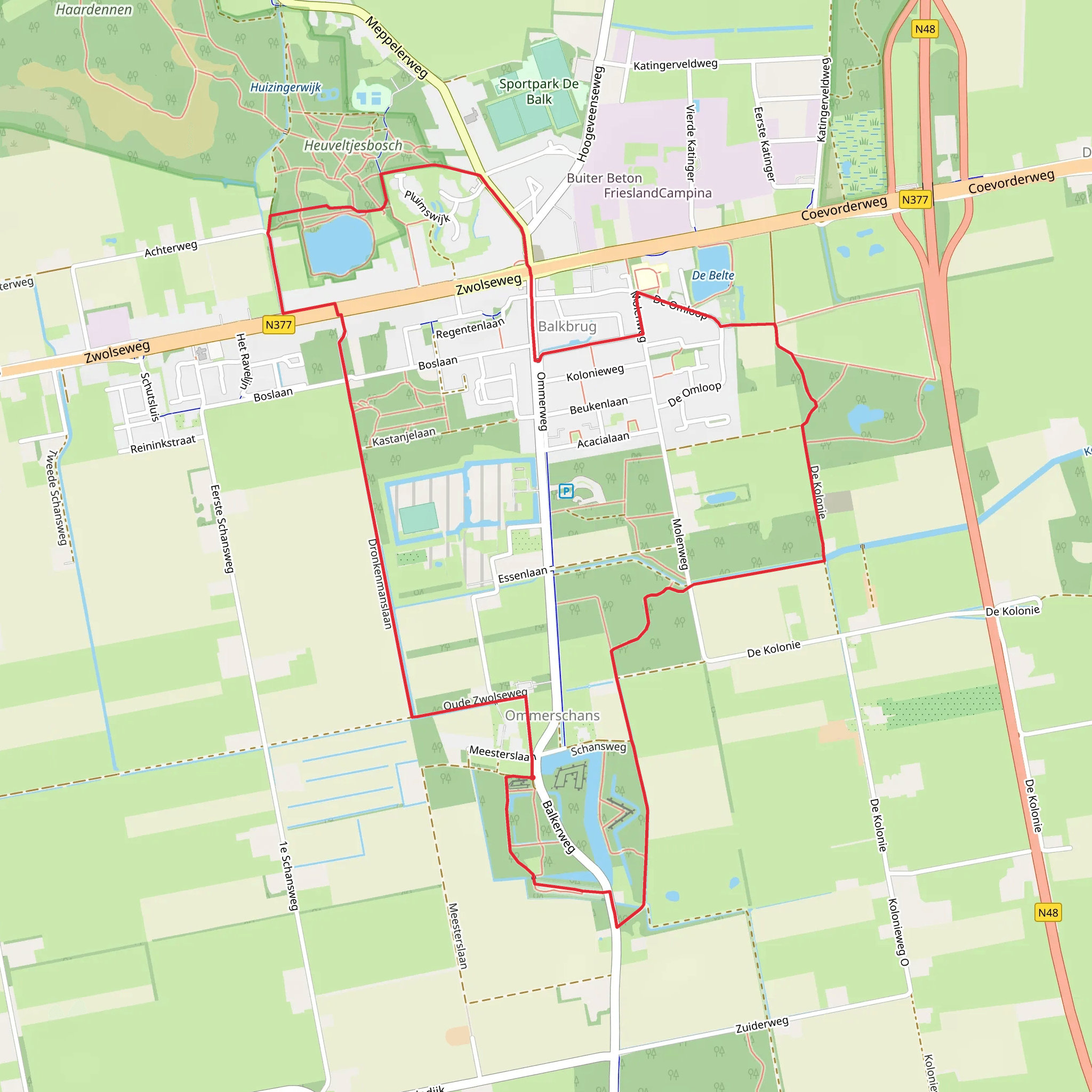 Ommerschans Loop mobile static map
