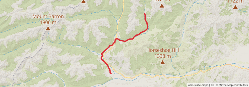 Te Araroa South Island stage 23 Map