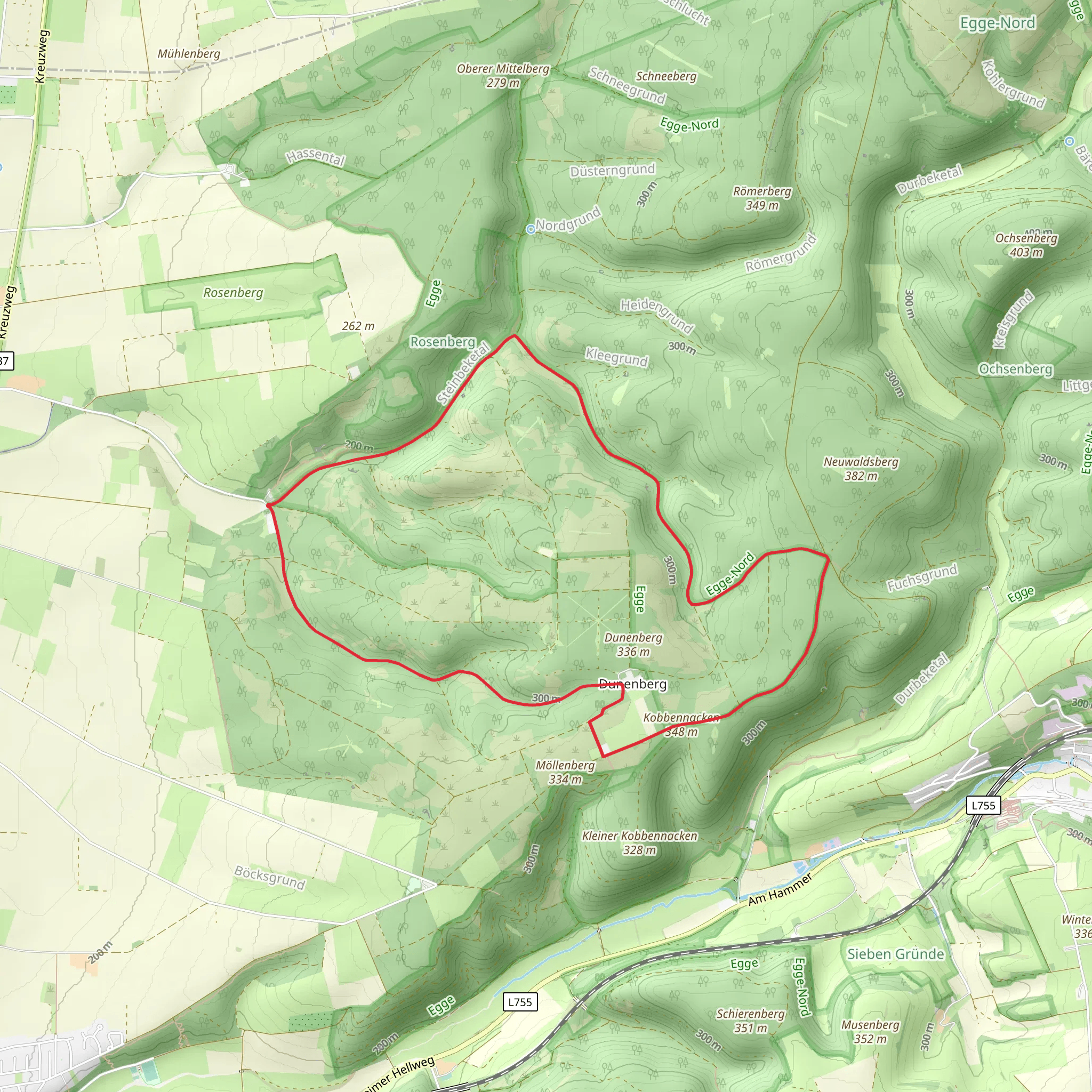 Delta and Wildnis Steig Loop mobile static map