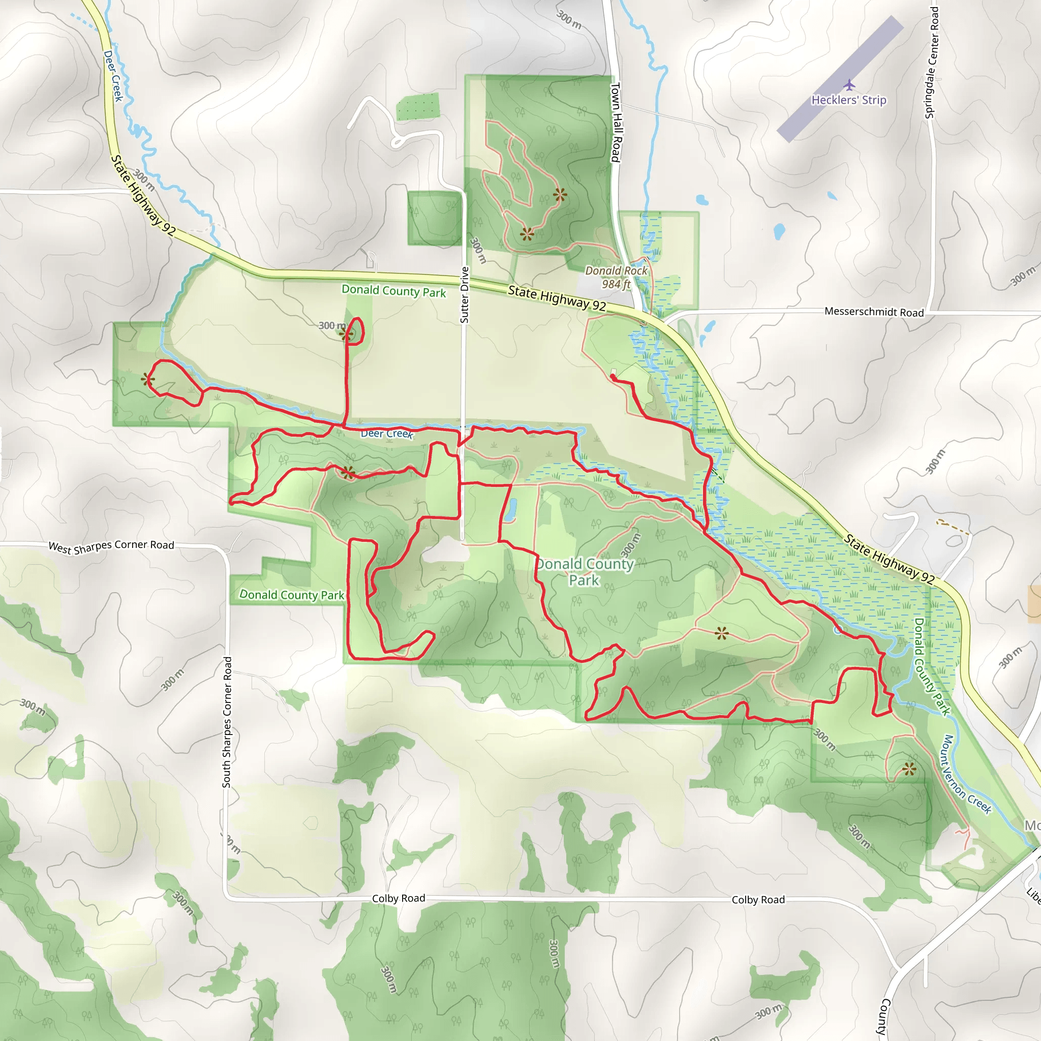 Sweet Farm Trail, Hitchcock Ridge Trail and John Hitchcock Trail mobile static map
