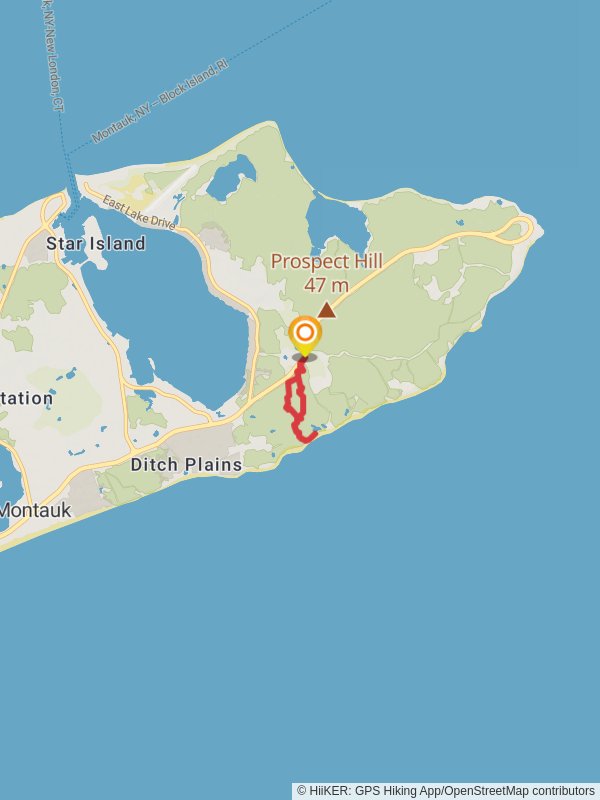 Montauk Point State Parkway Southern Loop mobile static map