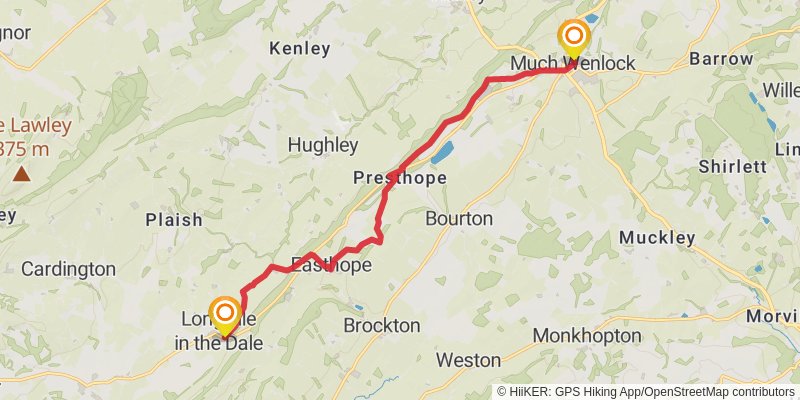 Cross Britain Way stage 14 Map