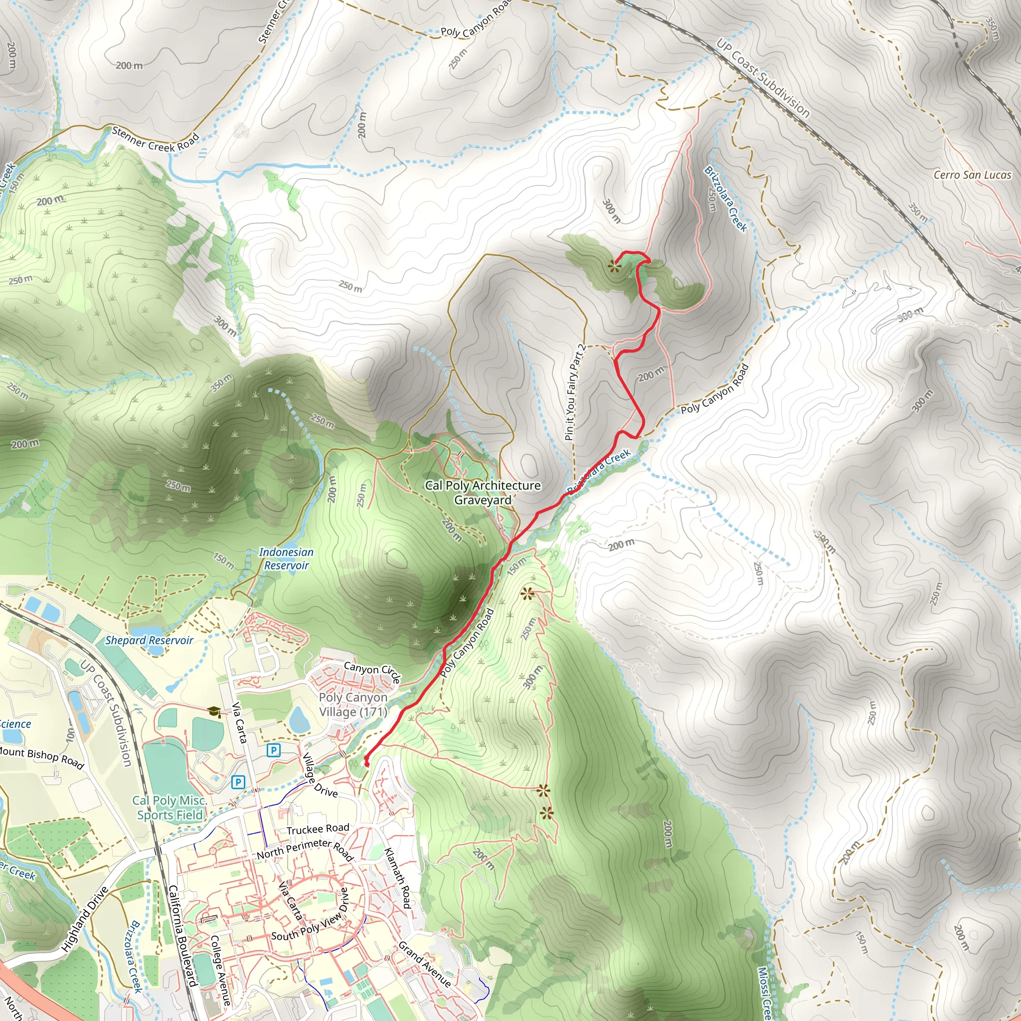 Serenity Swing Outlook via Brizzolara Creek mobile static map