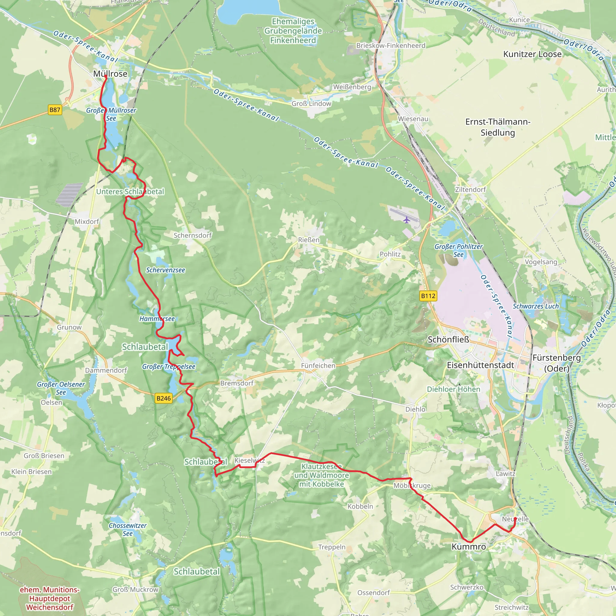 Mühlenwanderweg mobile static map