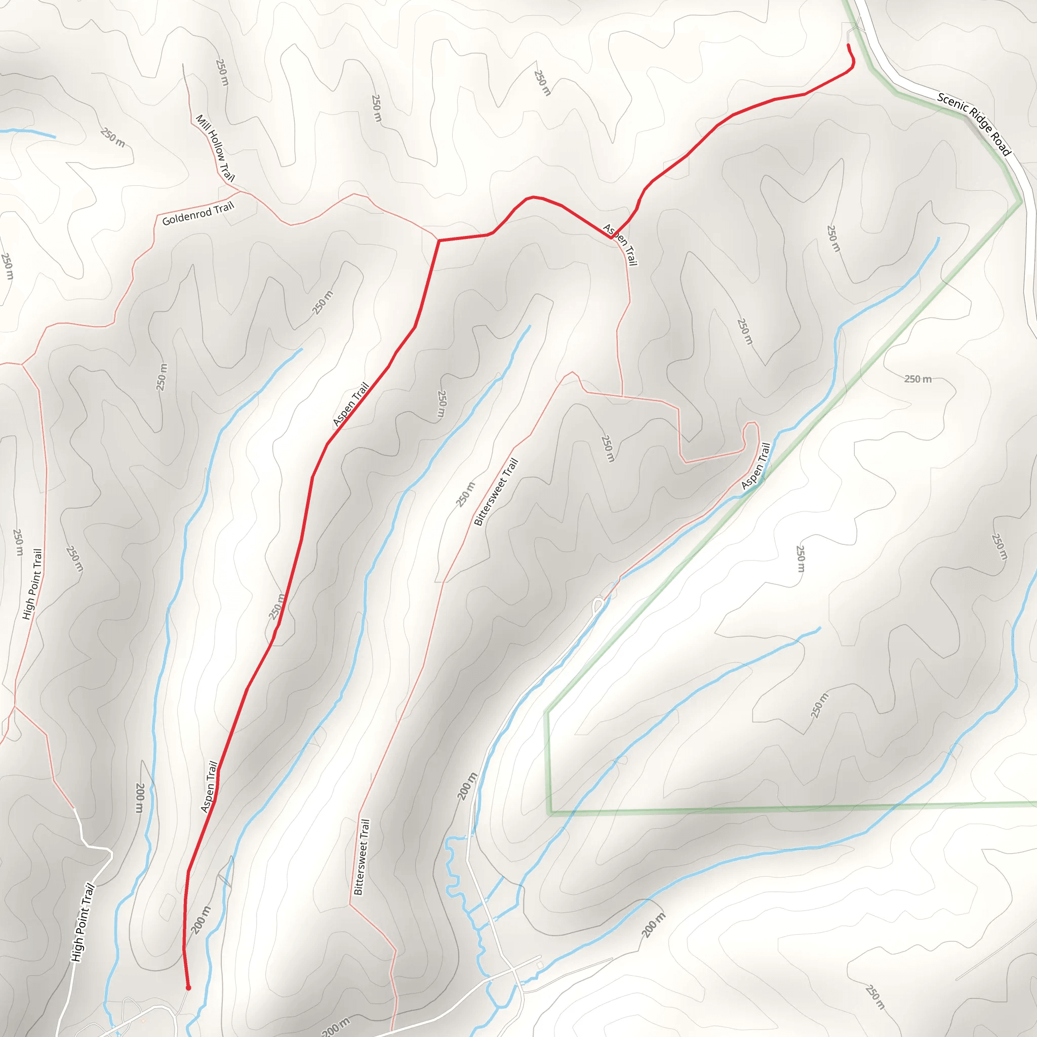Aspen Trail mobile static map