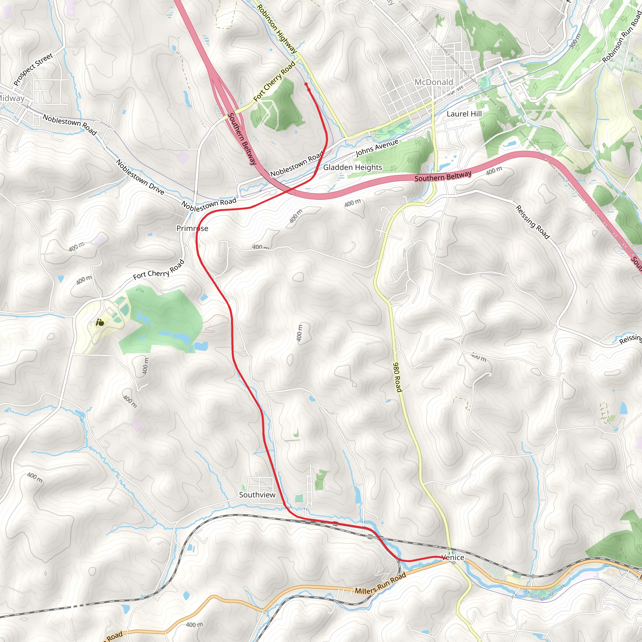 Montour Walk mobile static map