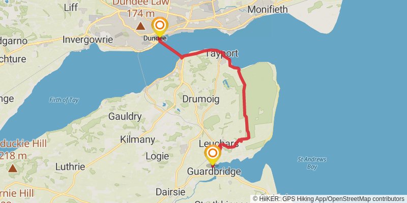 St Duthac's Way stage 7 Map