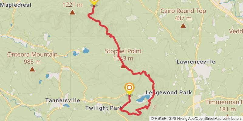 Escarpment Loop Trail stage 3 Map