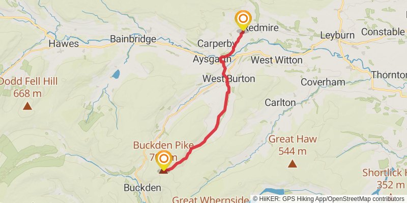 Wild Yorkshire Way stage 17 Map