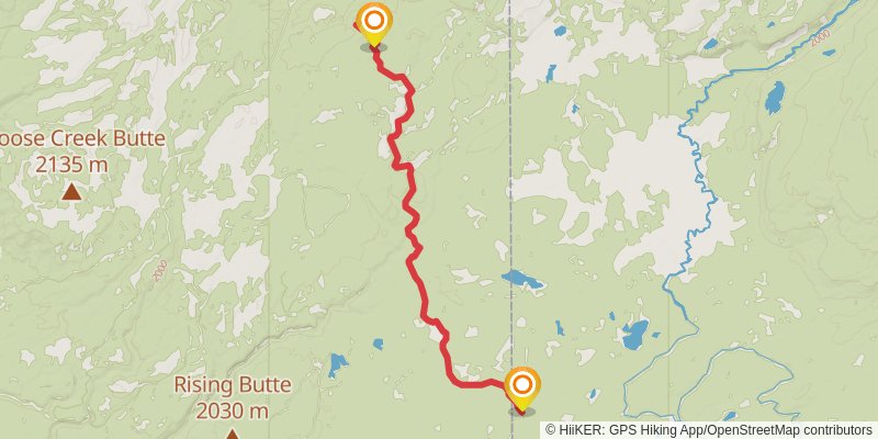 Robinson Creek Trail stage 2 Map