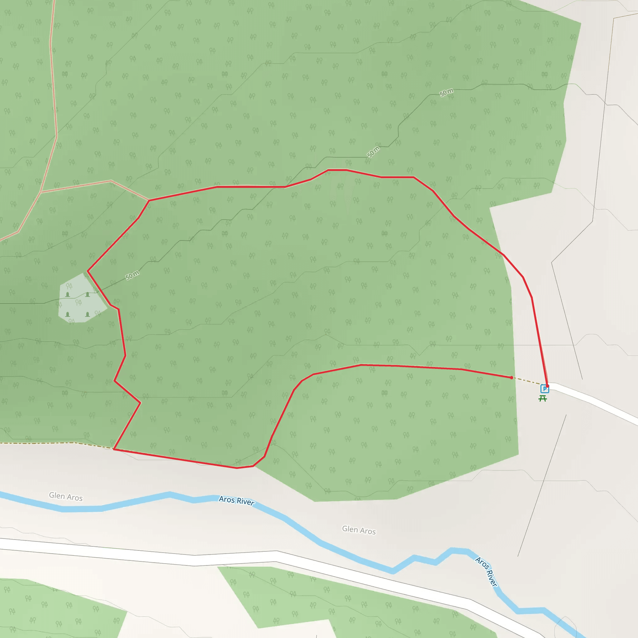 Cill An Ailean Loop Trail mobile static map