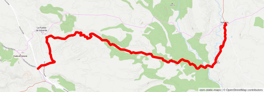GR 8 Aragón stage 14 Map