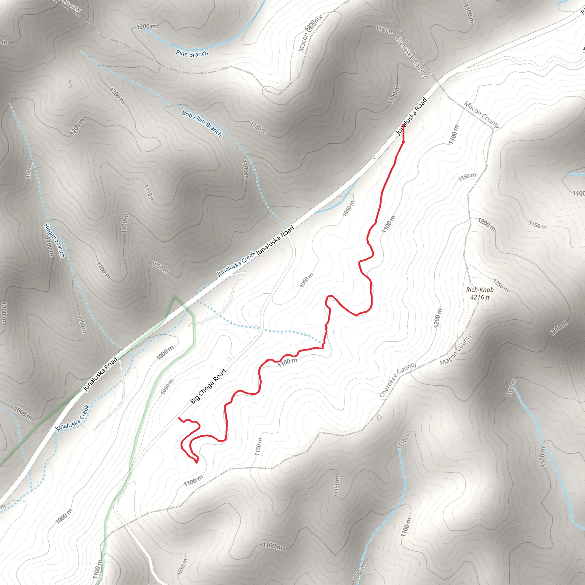 Choga Trail mobile static map