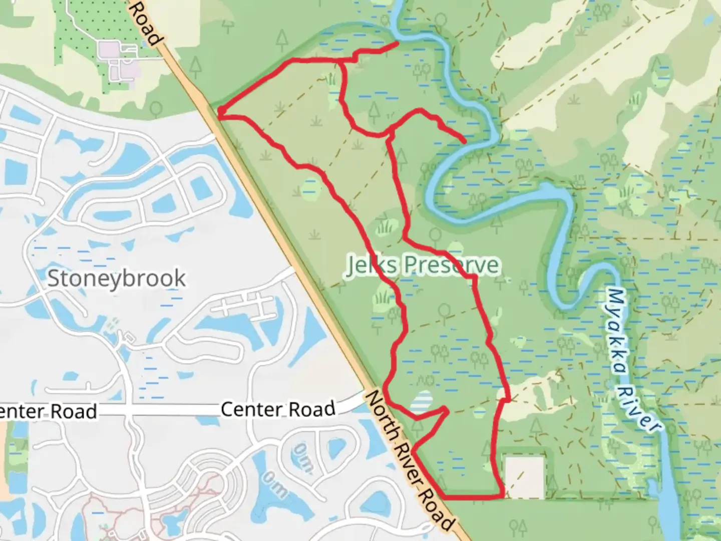 An image depicting the trail Myakka River Loop and its surrounding area.