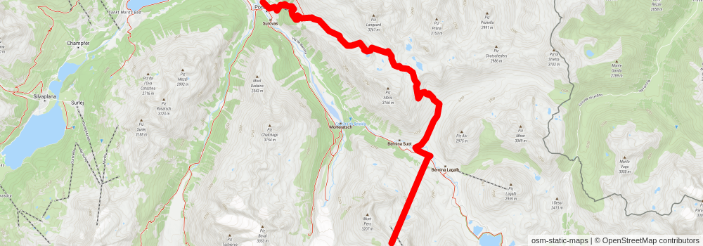 Bernina-Tour stage 3 Map