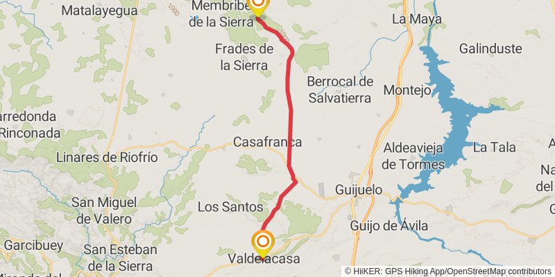 Via de la Plata stage 23 Map