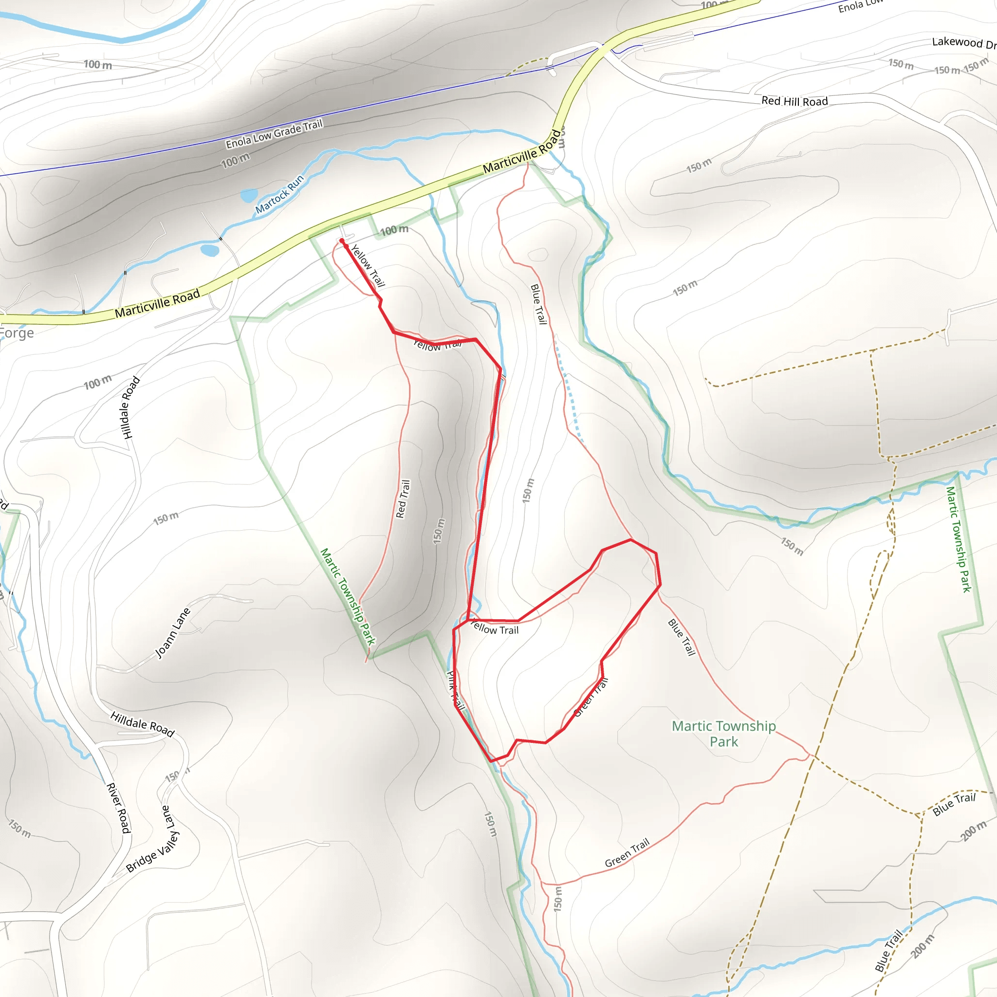 Marticville Road Loop mobile static map