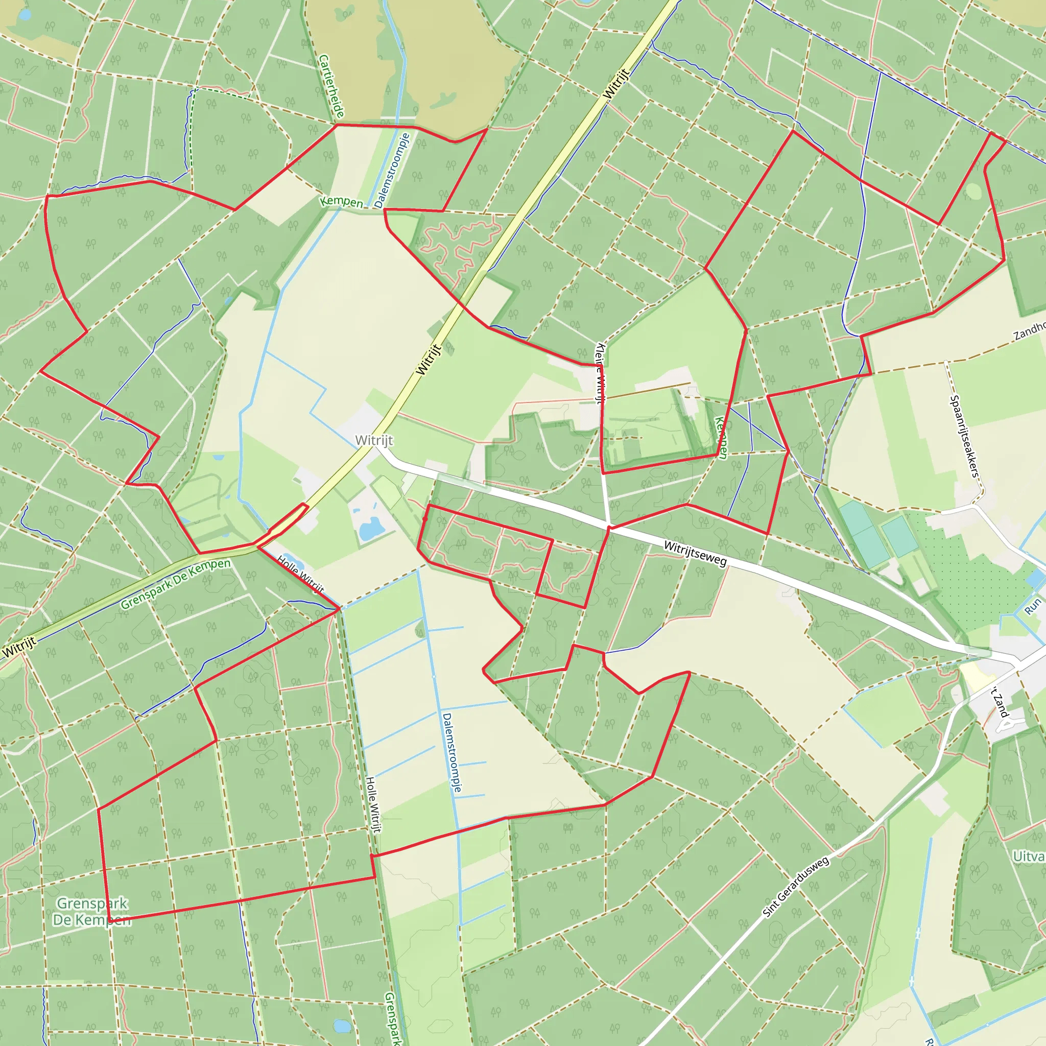 De kolonies and De Holle Witrijt Loop mobile static map