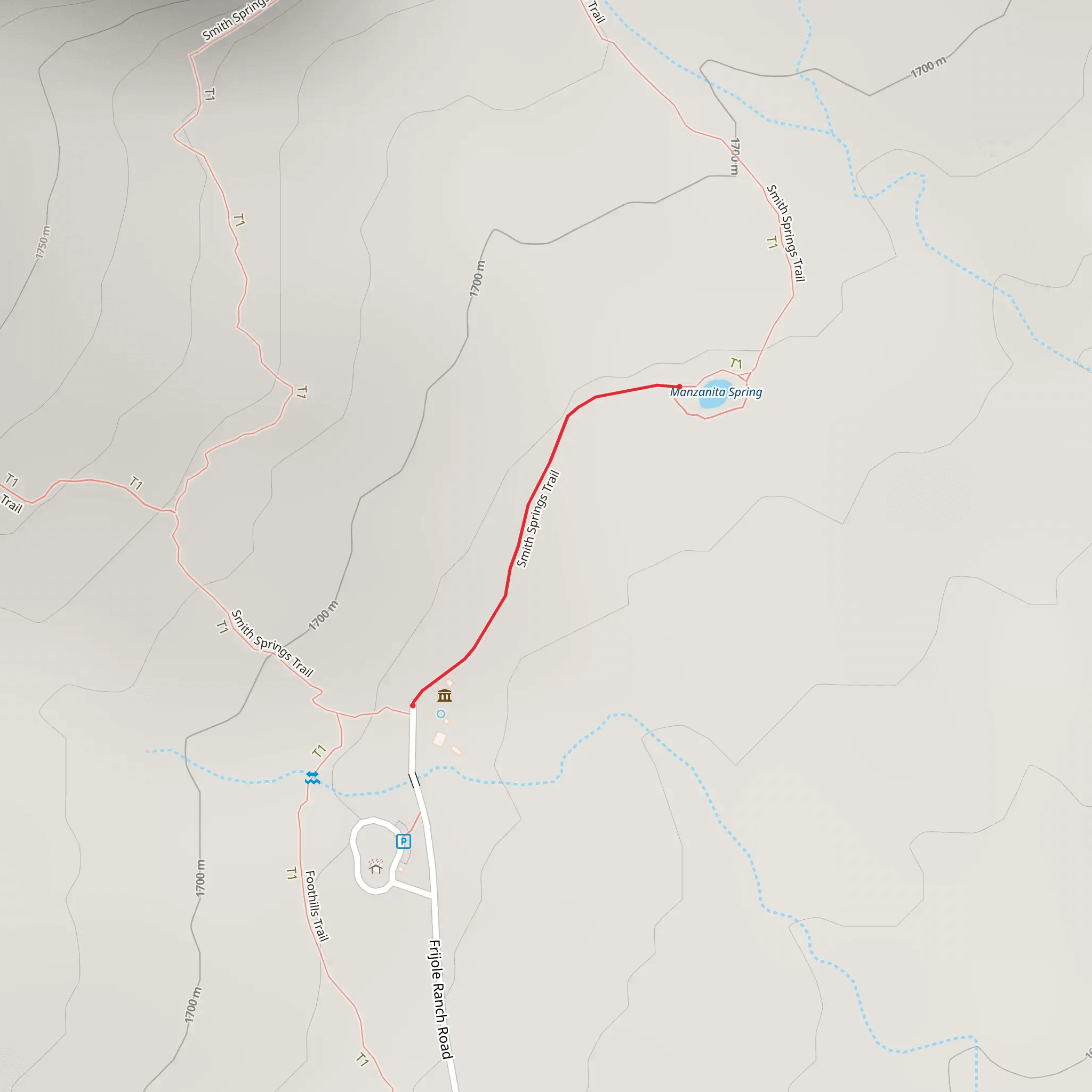 Manzanita Spring mobile static map