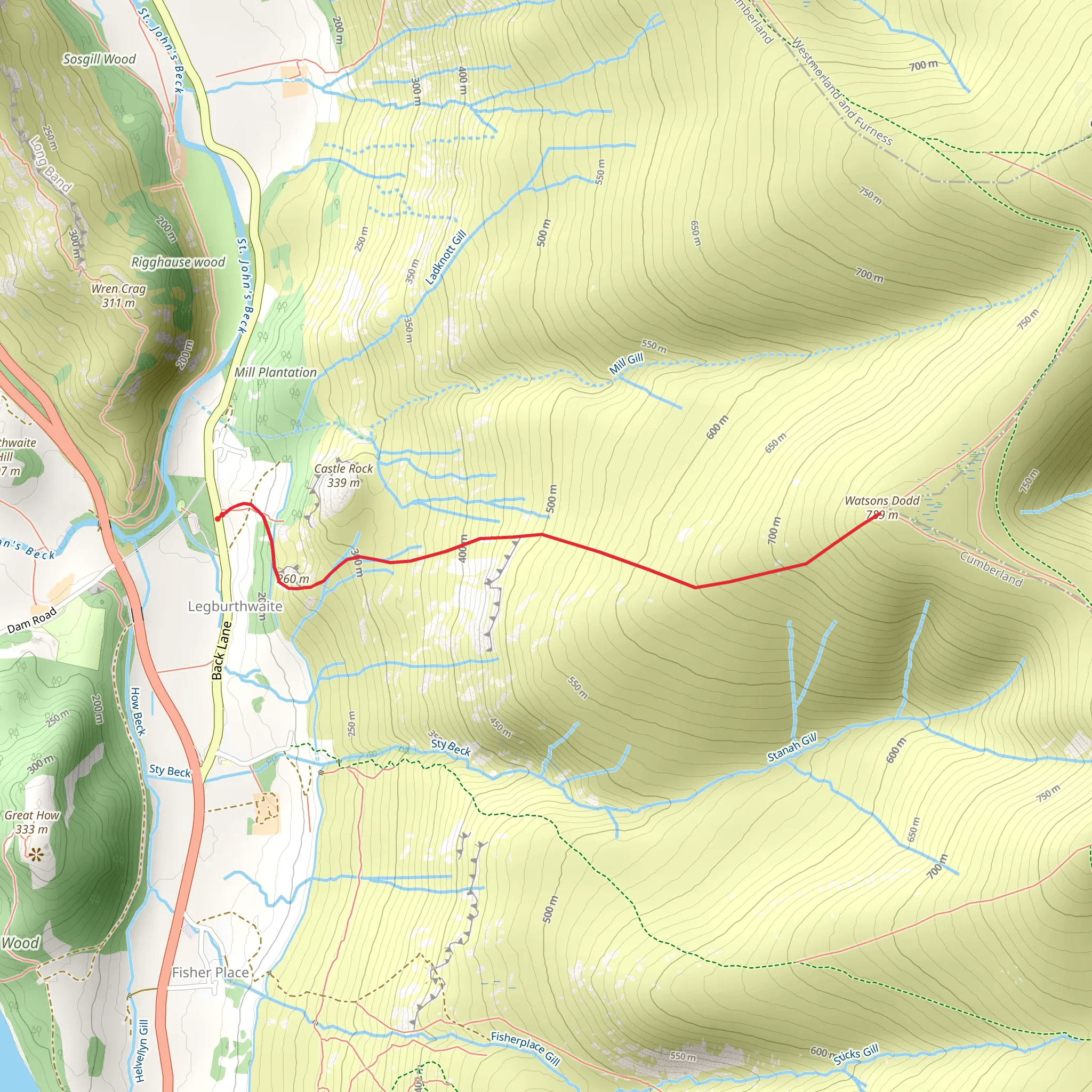 Watson's Dodd mobile static map