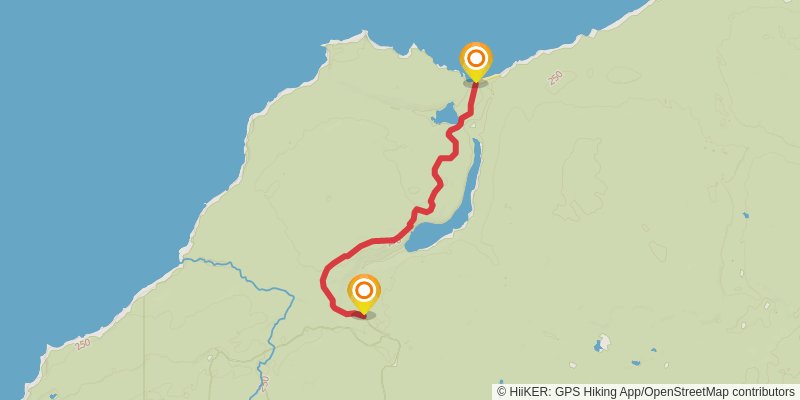 North Country Trail - Rocks National Lake Shore spur 3 Map