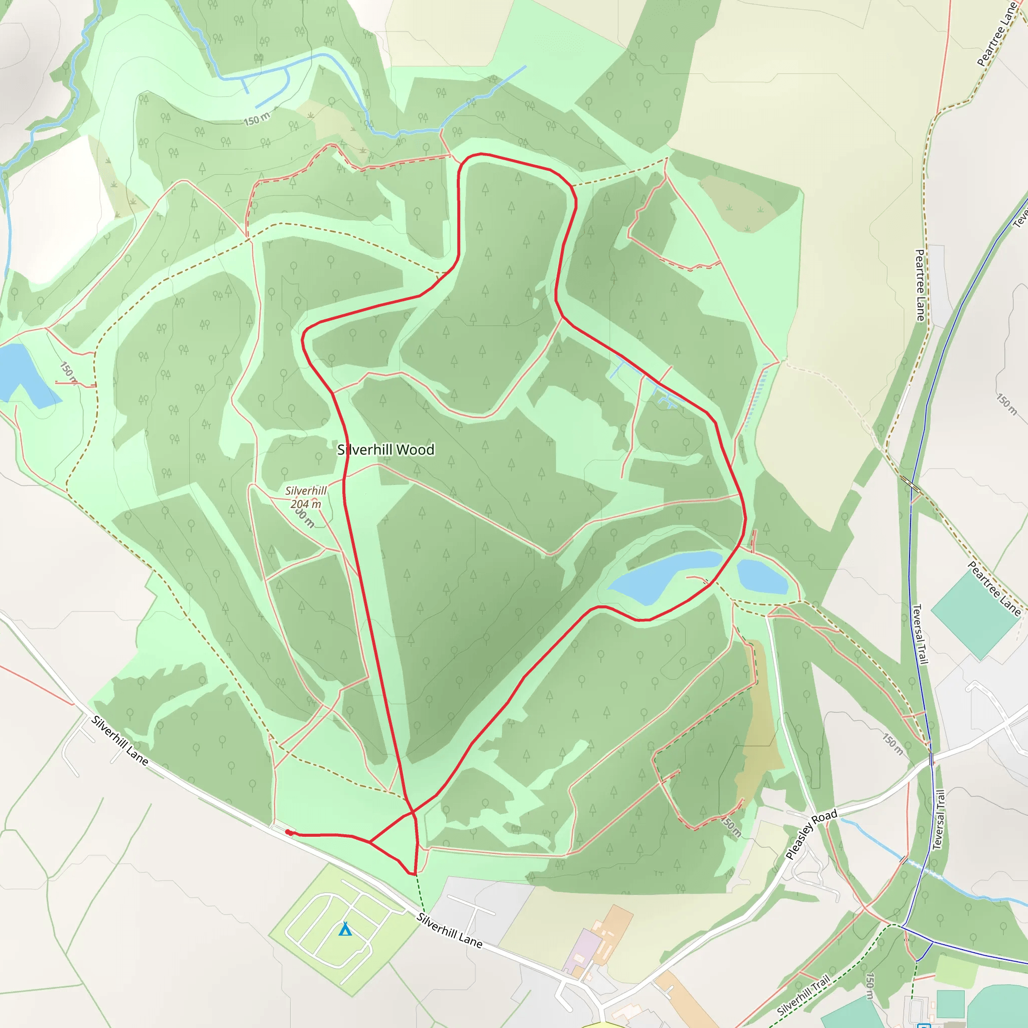 Silverhill Wood Walk mobile static map